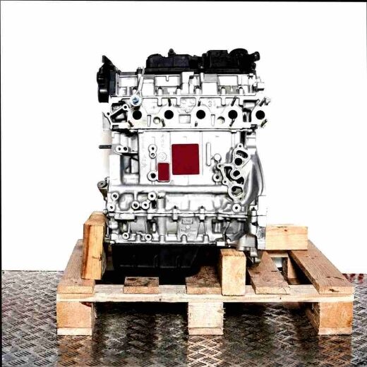 BHX (DV6FC) engine on a wooden pallet against a white background. Front view of the motor.