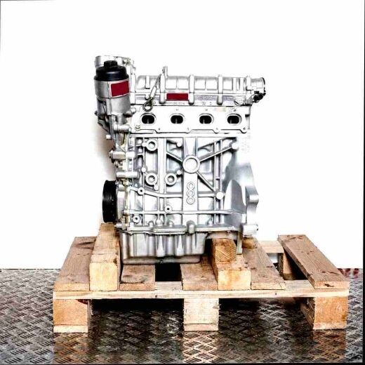 CFNA engine on a wooden pallet against a white background. The engine is primarily silver.
