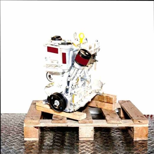 CNKA engine on a wooden pallet against a white background. Angled side view of the engine.