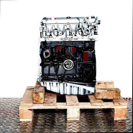 F9Q 820 engine on a wooden pallet against a white background. Side view of the engine, presented vertically.
