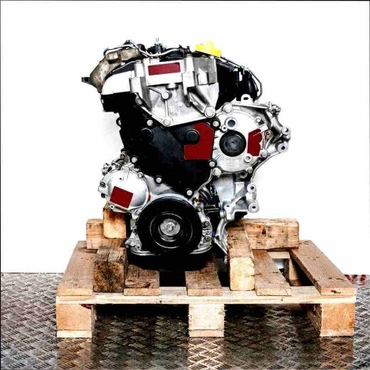 G9U 730 engine on a wooden pallet against a white background. The silver engine is shown vertically.