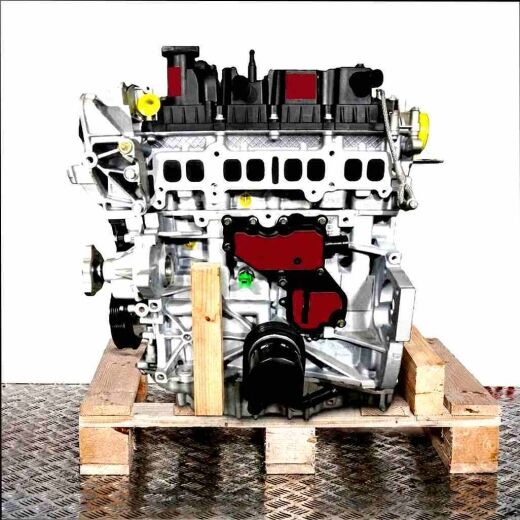 M9MD engine on a wooden pallet against a white background. The grey engine with black and yellow accents is standing upright.