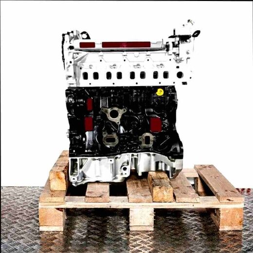 R9M 452 engine on a wooden pallet against a white background. The silver and black engine is viewed from the side and is vertically oriented.